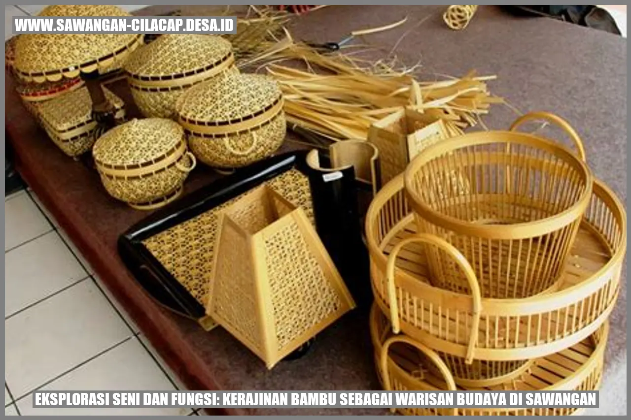 Kerajinan Bambu di Sawangan