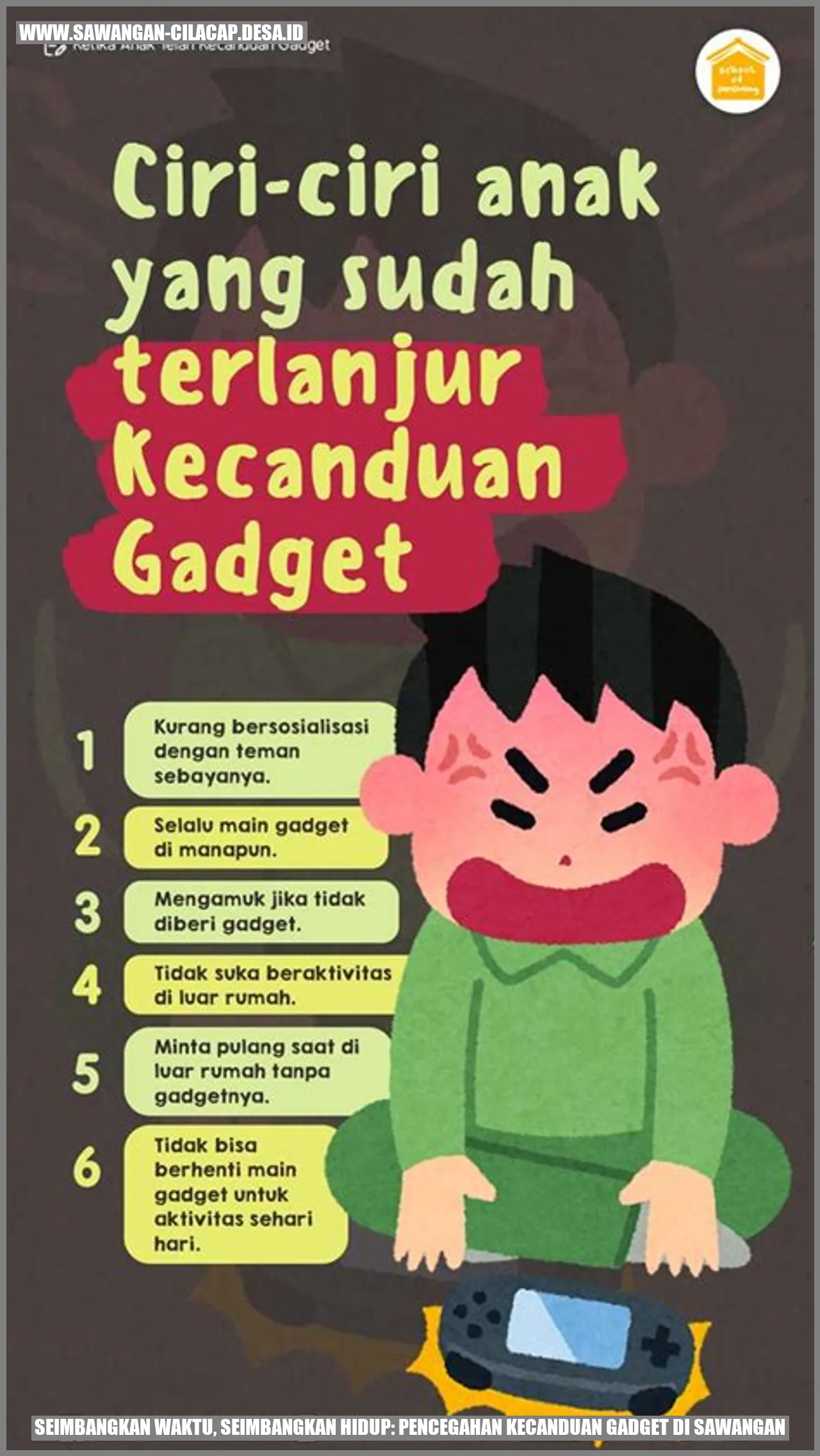 Gambar Kecanduan Gadget