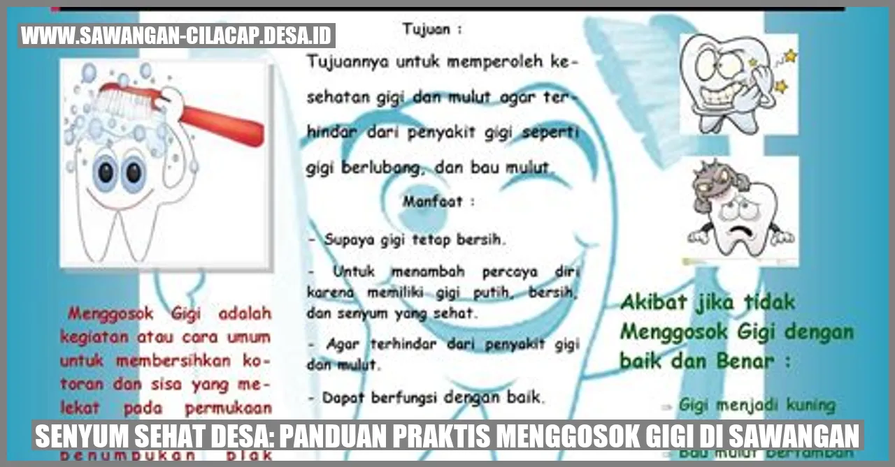 Senyum Sehat Desa: Panduan Praktis Menggosok Gigi di Sawangan